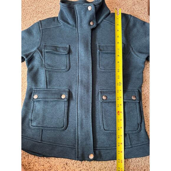 Patagonia Womens Better Jacket Knit Fleece Jacket Cargo Pockets Dark Teal Gorp - Picture 5 of 6